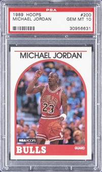 1989-90 Hoops #200 Michael Jordan - PSA GEM MT 10 